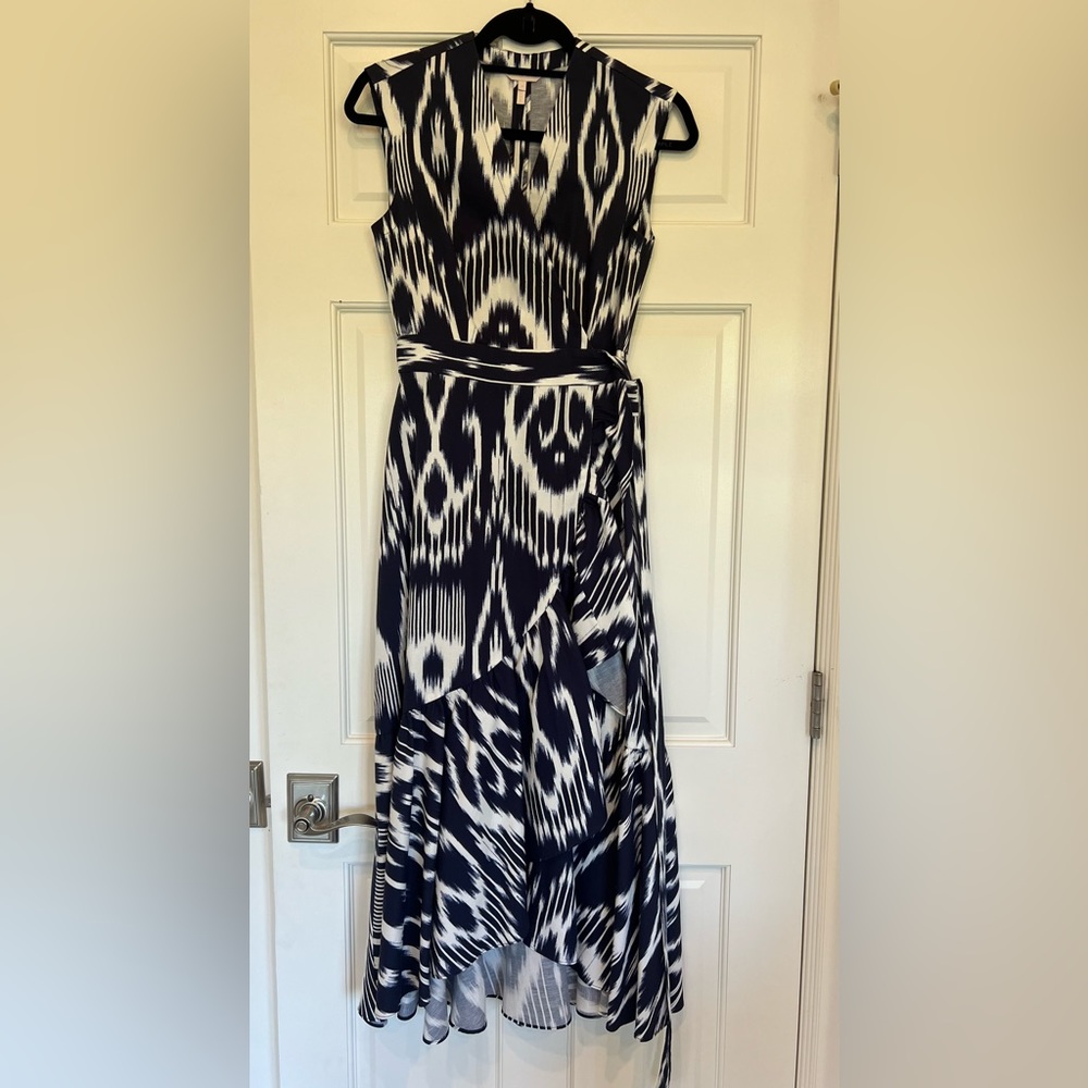 Rebecca Taylor Blue and White Maxi Dress Size 0